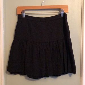 J Crew size 2 black mini skirt